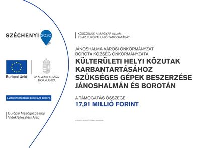 Külterületi helyi közutak karbantartásához