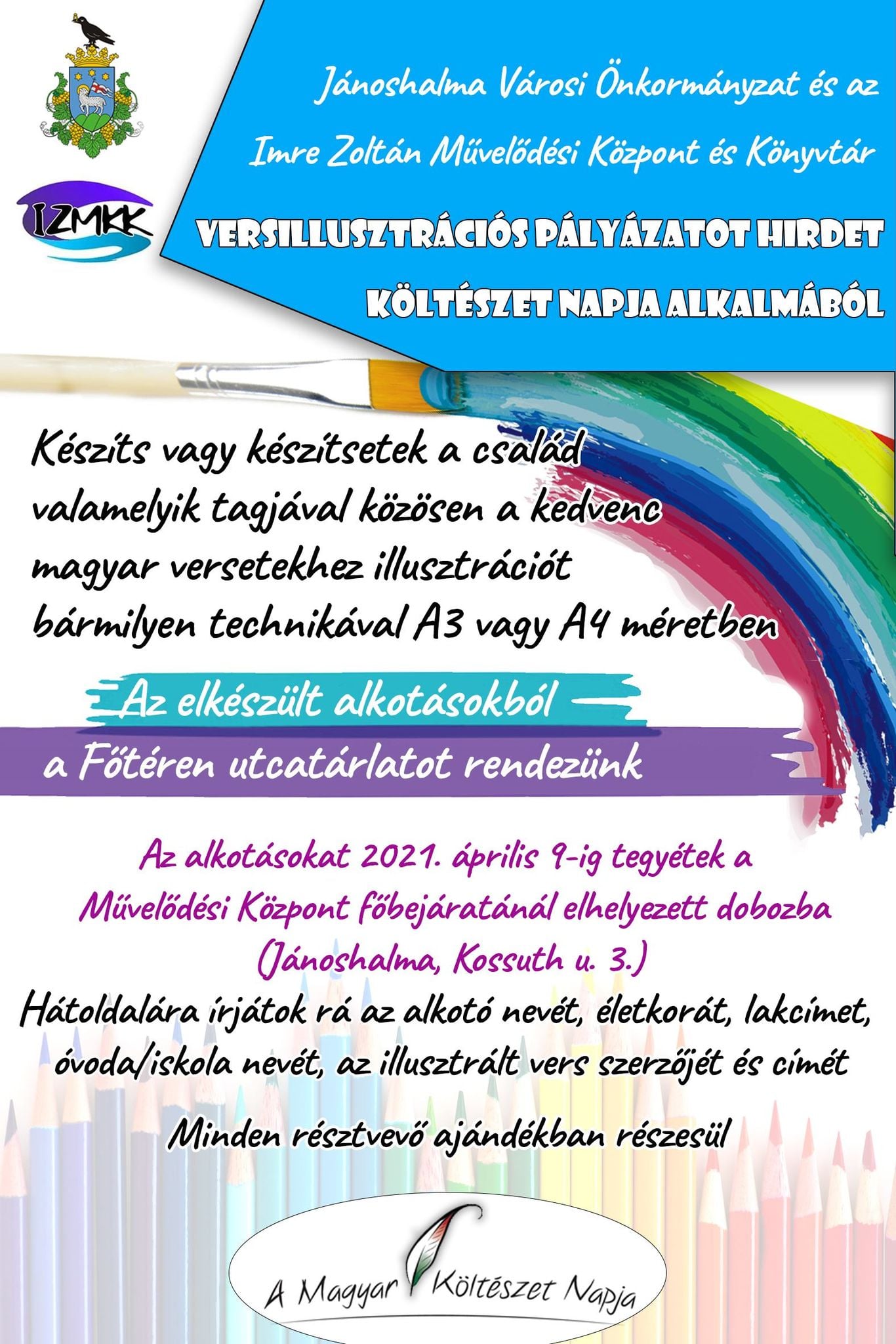 Versillusztrációs pályázat, költészet napja