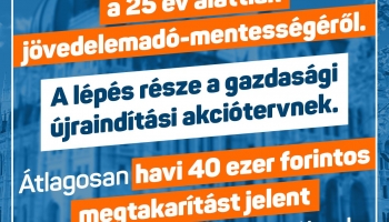 25 év alattiak jövedelemadó-mentessége