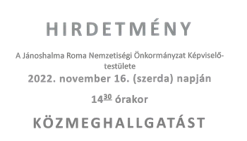 Roma Önkormányzat - közmeghallgatás