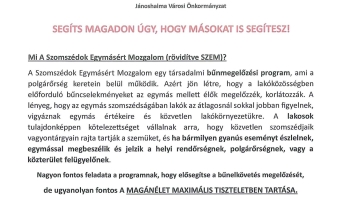 Közbiztonsági Lakossági Fórumom hozott döntések - tájékoztató