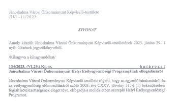 Helyi Esélyegyenlőségi Program