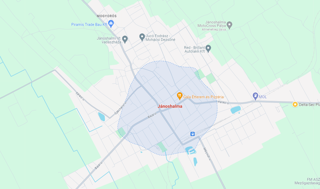 Jánoshalma Város Településrendezési Terv módosítása