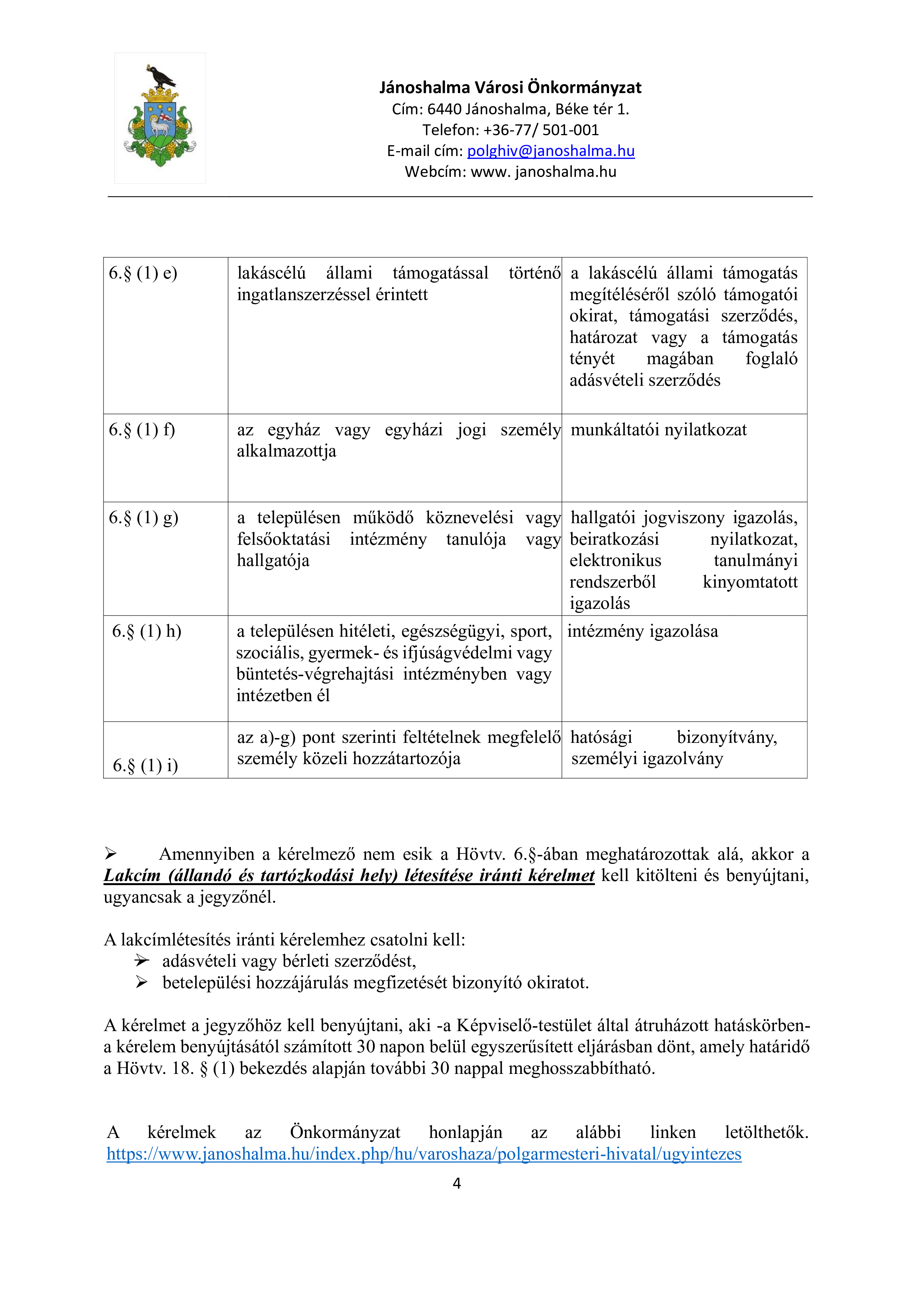 helyi önazonosság védelméről 4. oldal