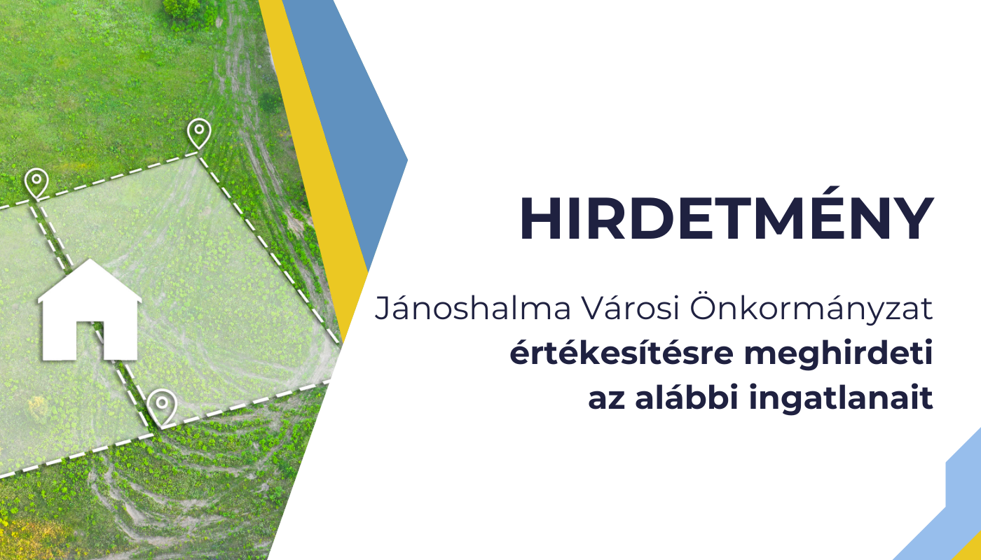 Hirdetmény - önkormányzati ingatlanok